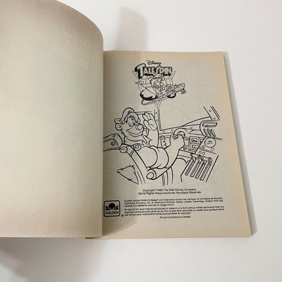 Vintage 1990 TaleSpin A Jumbo Colouring Activity Book Colour Book - Picture 8 of 16
